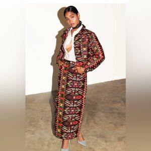 Never Fully Dressed abstract print skirt